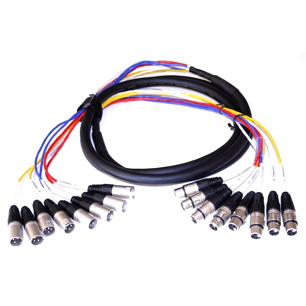 EWI MTFM810 XLR Male to XLR Female 22 Gauge with 100% Shielding 8 Channel Loom