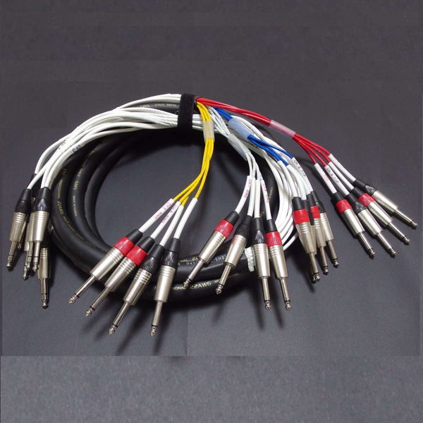 EWI MTIS1615 8 x 1/4" TRS to 16 x 1/4" TS Insert Loom - 15 Feet (4.6M)