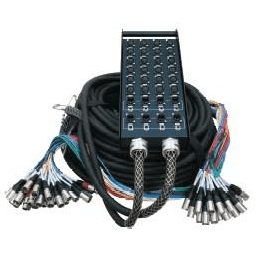 EWI PSPX248150/S10M 24 Send - 8 Return Multi Core - 150 Feet (45M) with 10M Monitor Split