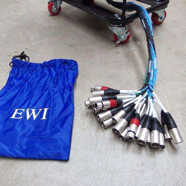 EWI RPPX 12 to 24 Send - 4 Return REEL Multi Core with Wheels - 100, 150 or 200 Feet