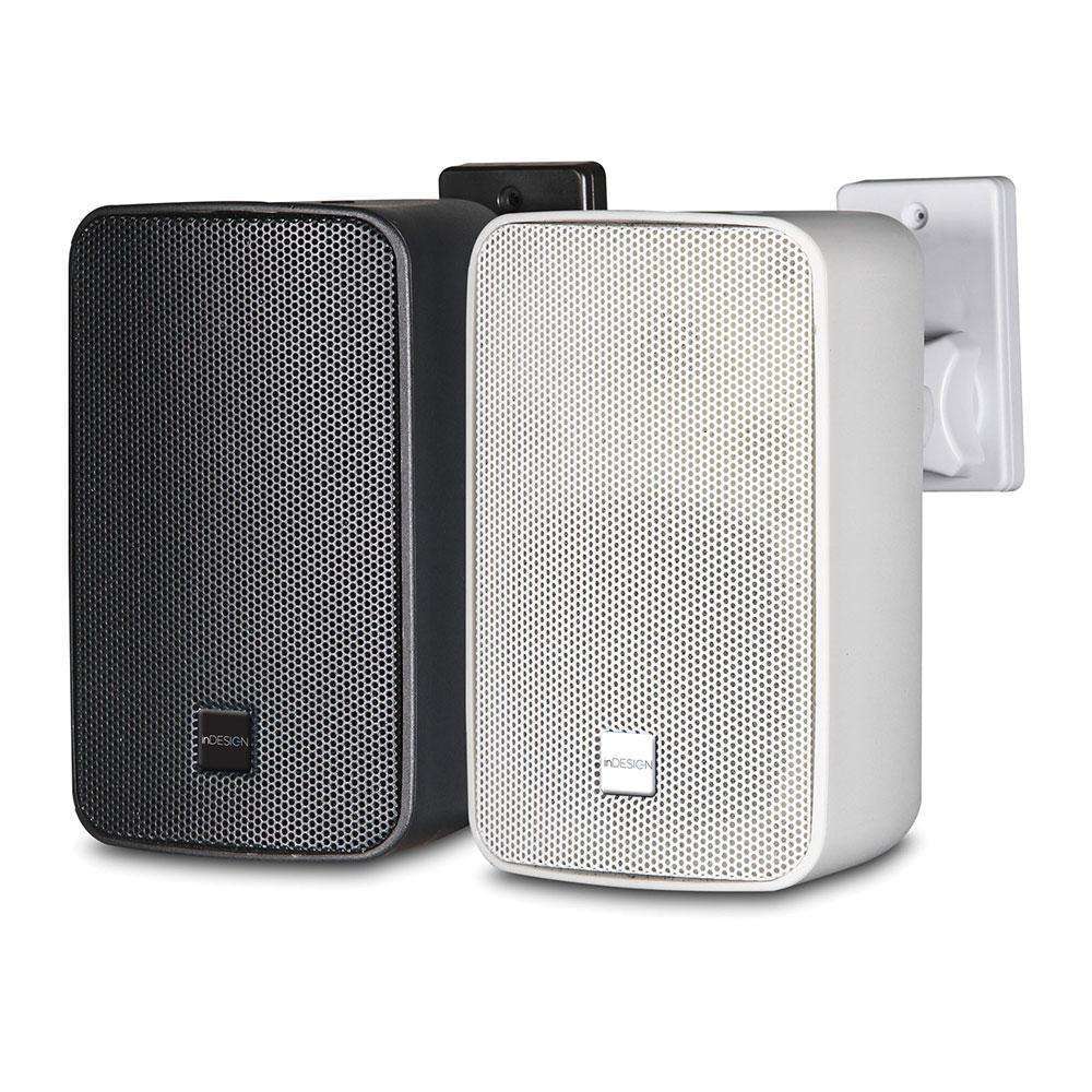 inDESIGN iD-BGM4 4″ 2-Way Weather Resistant Installation Speakers (pair) - Black or White