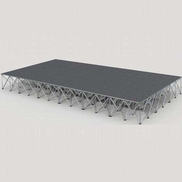 Intellistage 3 Metre x 6 Metre Portable Stage - 40 or 60cm High (18 Square Metres) - 60cm