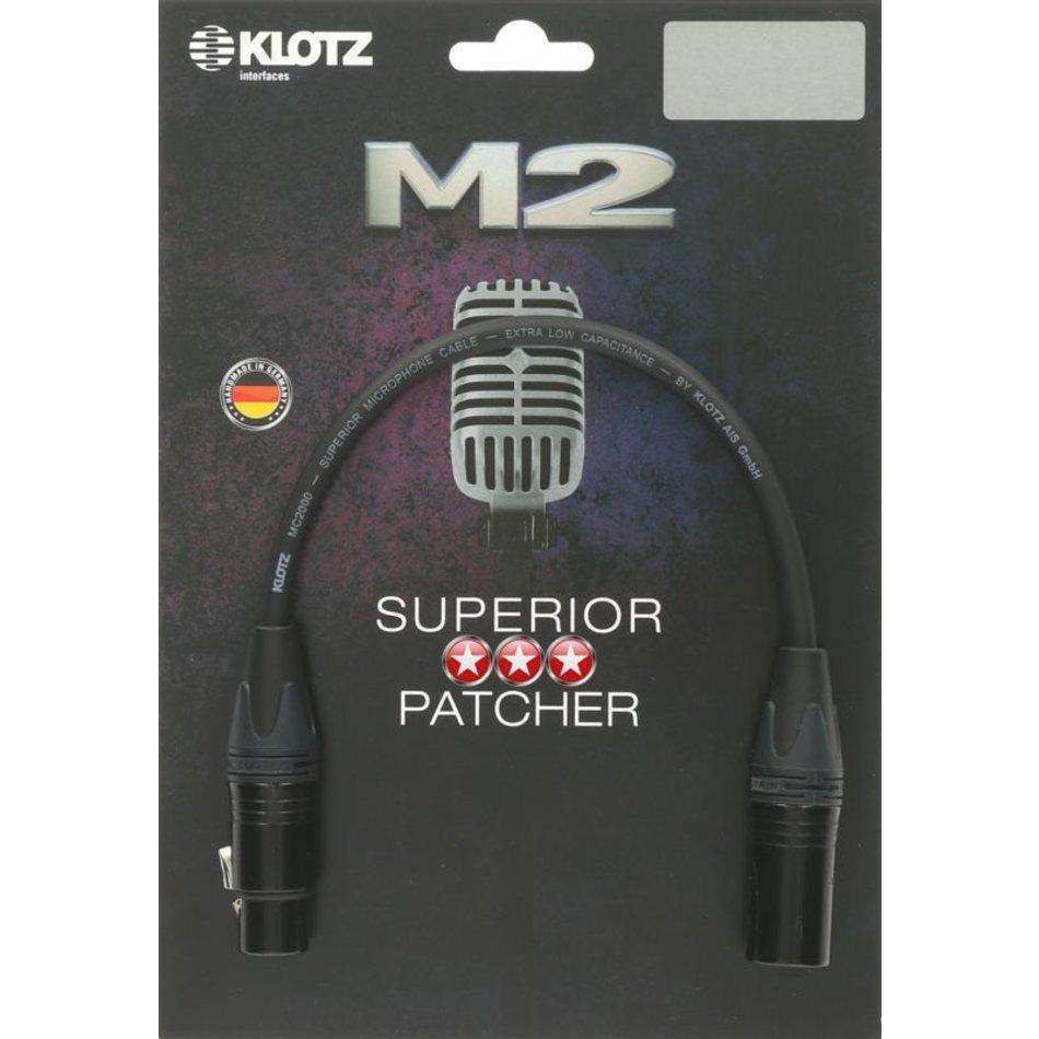 Klotz M2FM Superior Microphone Cable XLR / XLR 3m – Prenics Sweden