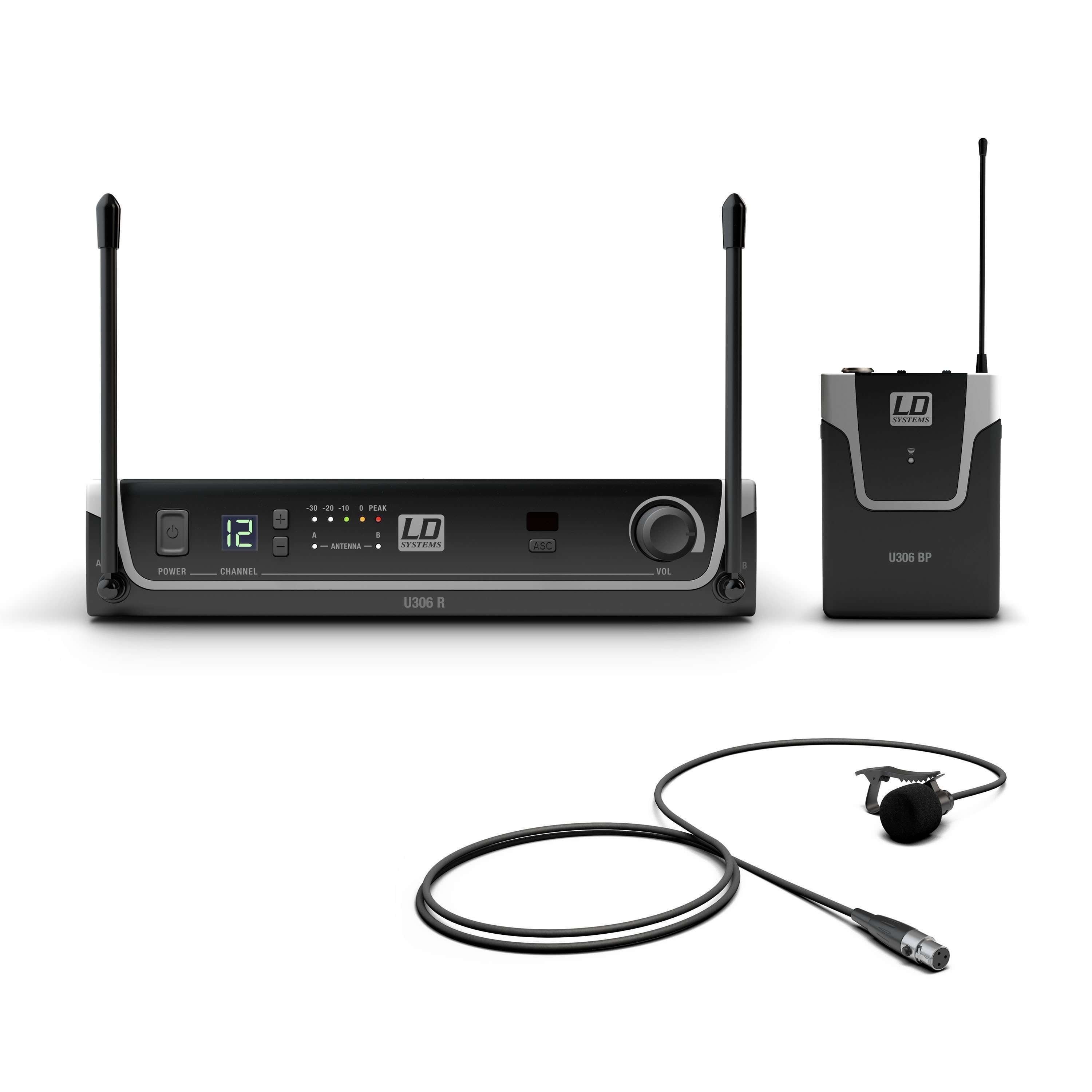 LD Systems U306BPL Wireless Lapel Microphone System (655-679 MHz