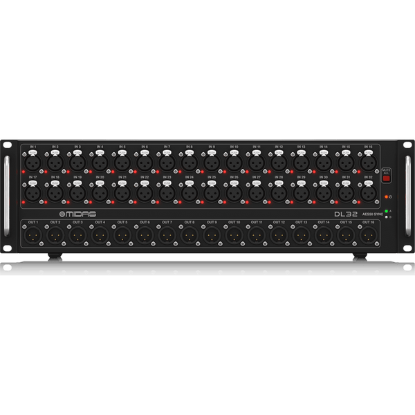 Midas DL32 32 Input, 16 Output Stage Box with 32 MIDAS Microphone Preamps