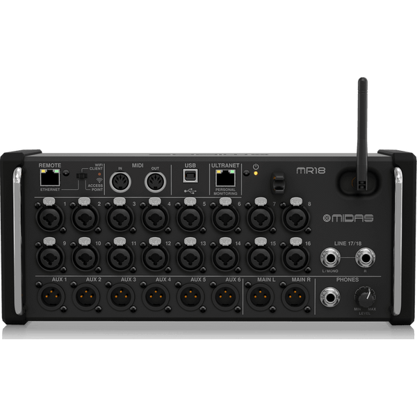 Midas MR18 18-Input Digital Mixer for iPad/Android Tablets