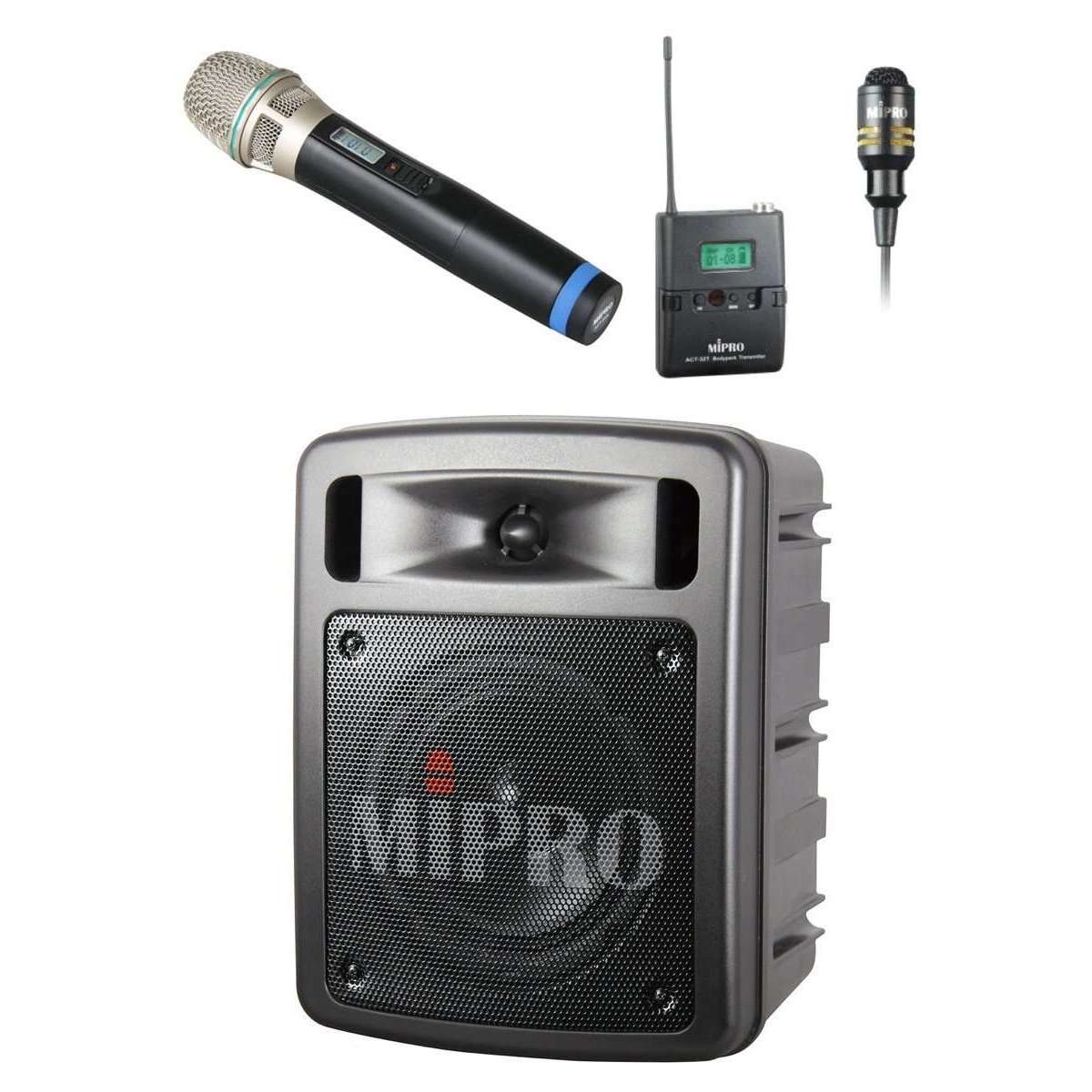 Music system best sale with microphone