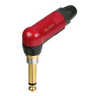 Neutrik - NP2RX-AU-S - 2-Pole Right Angle 1/4" Jack Plug with Silent Switch