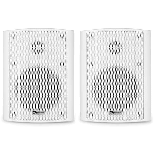 Power Dynamics BC40VW 4" 100V/8 Ohm White Weatherproof Outdoor Speakers (pair)
