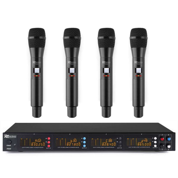 Power Dynamics PD504H 4X Handheld Wireless Microphone System (568 – 582MHz)