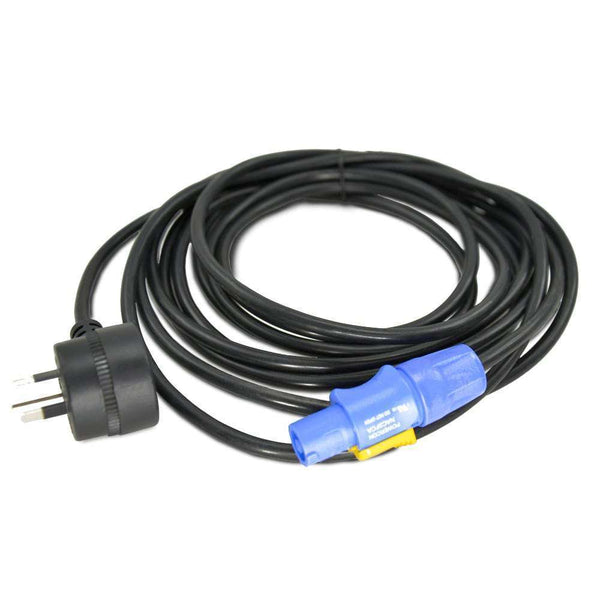 PowerCON with 'Piggy Back' Male Mains 240V Power Lead - 5 Metre