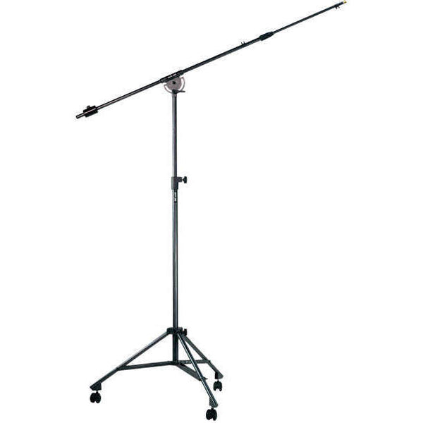 Quik Lok A-50 Height Adjustable Tripod Studio Boom Mic Stand with Casters