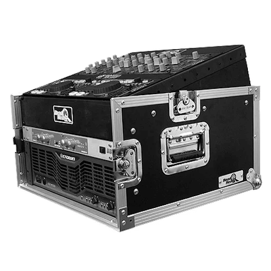 Road Ready RRM4U 10 Unit Slant Mixer Rack Plus 4U