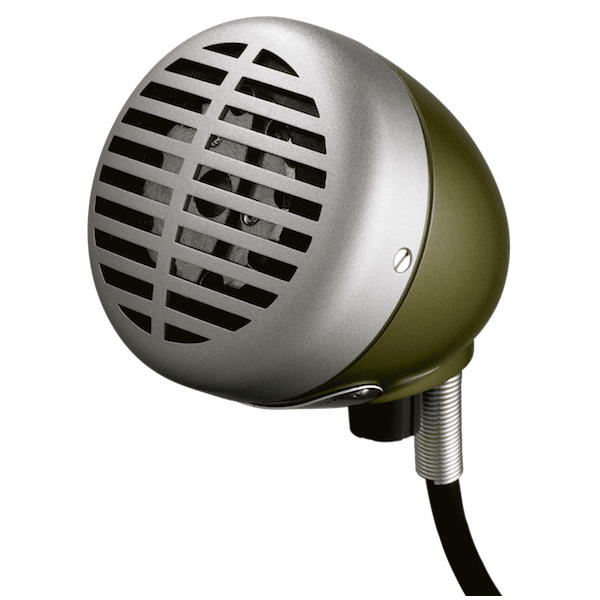 Shure 520DX 'Green Bullet' Harmonica Microphone with Cable