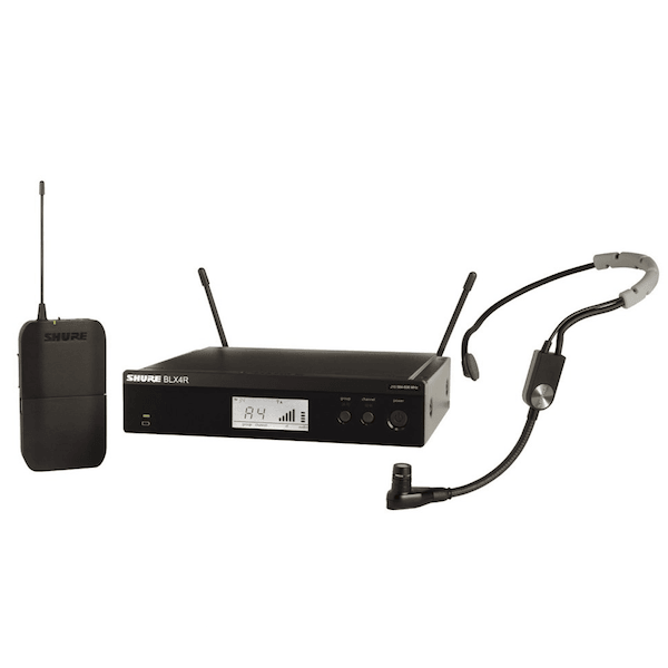Shure BLX14R/SM35 Wireless Half-Rack Headworn System with Rack Mount Kit (662-686MHz)