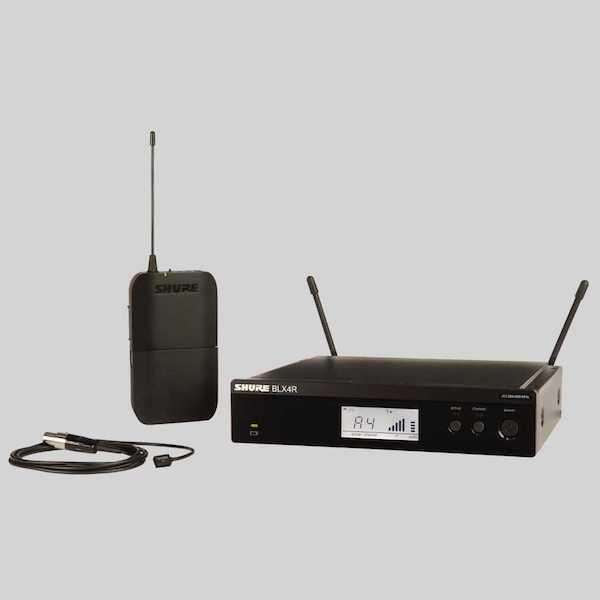 Shure BLX14R/WL93 Lavalier Wireless System with Rack Mount Kit (662-686MHz)