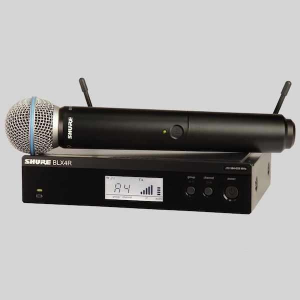 Shure BLX24R/B58 BETA58A Handheld Wireless System with Rack Mount Kit (662-686MHz)