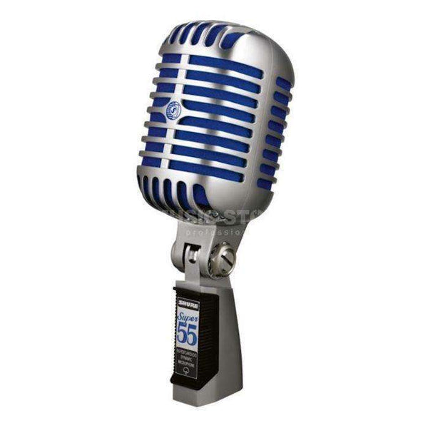 Shure Super 55 Deluxe Chrome-Plated Supercardioid Classic Vocal Microphone